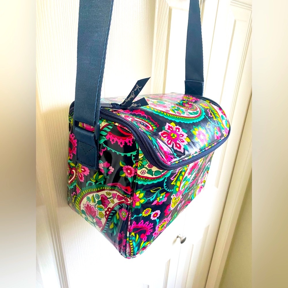 New Vera Bradley Insulated Cooler Floral Patterned Crossbody Bag - Picture 3 of 6